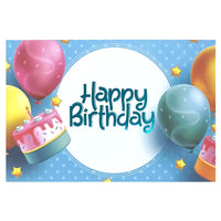 Mill Brook Studio Birthday Greeting Cards/Envelopes - 5-3/8" x 7-3/4" - Juvenile: Cake & Balloons - 18 Pack-Premium quality greeting cards