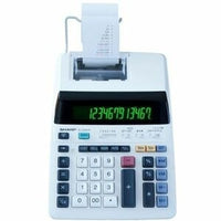 Sharp Printing Calculator - 12-Digits Extra Large Display - Antimicrobial-Extra-large 12-digit antimicrobial display