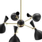 Modway Declare 5-Light 6" Arm Pendant - Black-Dimmable (Switch Not Included)