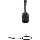 Yealink UH35 Wired USB-C/A Headset - Microsoft Teams - Black-Designed for comfort and lightness, the headset comes with a leather headband and ear cushions that are skin friendly, making it ideal for extended wear