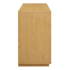 Modway Aiko Japandi Sideboard - 76" - Light Oak-Push-to-Open Doors