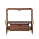 Modway Daylight 36" Bathroom Vanity Cabinet - Walnut-Spacious Storage