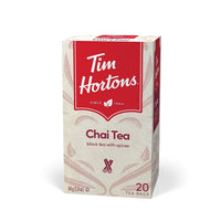 Tim Hortons Chai Tea Specialty - 20 Pack-Tim Hortons Gourmet Teas offers the discerning tea drinker a variety of high quality specialty teas. We invite you to discover and enjoy our wide selection of extraordinary teas at home
