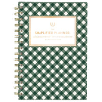 AT-A-GLANCE 2027 Emily Ley Simplified Small Weekly/ Monthly Planner - 8-1/2" H x 6" W - Gingham - Bilingual-12 tabbed months: January - December 2027