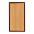 Flash Furniture 30" x 42" Rectangular 2-Tone High-Gloss Cherry Resin Table Top with 2" Thick Mahogany Edge-Restaurant Dining Table Top