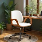 Zuo Ali Office Chair - White-Chair Weight Capacity: Supports up to 330 lb