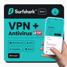 SurfShark One+ Service - 1-Year Subscription [Digital Download]-Everything from Surfshark One, with the added benefit of Incogni. Automatically remove your personal data from data brokers, enhancing your privacy and security.