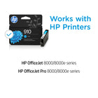 HP 910 Cyan Original Ink Cartridge-Standard yield