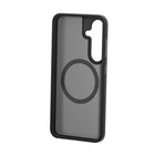 TUFF8 Samsung Galaxy S25 GlideGuard Qi2-certified Case - Smoke Black-Ergonomic Design: TUFF8 has been designed to give your fingers and hands more tactile control while making calls, texting or using your phone with its thoughtfully designed grip bumper