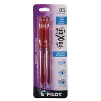 Pilot Frixion Point Erasable Gel Pens - 0.5mm - Red - 2 Pack-0.5mm point