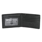 Club Rochelier Men's Slim Fold Wallet with Removable ID - Black-RFID Protection