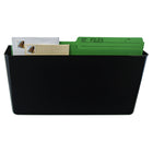 Storex Unbreakable Wall Pocket Letter Size - Black-7" H x 13" W x 4" D