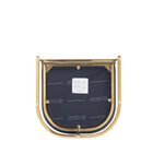 Manhattan Comfort Louvre 20" Mid-Century Modern Leatherette Upholstered Counter Stool - Black and Titanium Gold - 2 Pack-10