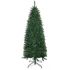 HOMCOM 6' Artificial Christmas Tree with 583 Branch Tips - Green-Fire retardant leaves to give a full and lush look to the tree 