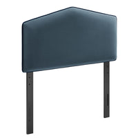 Modway Cosette Performance Velvet Twin Size Headboard - Cadet Blue-Stain-Resistant Performance Velvet
