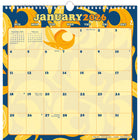 DateWorks 2026 16-Month Spiral Wall Calendar - 12" x 12" - Cute Fruits - English-January 2026 - December 2026
