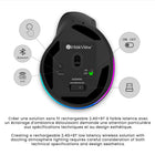Intekview Bluetooth + 2.4G Wireless Vertical Mouse - Black-6