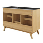 Modway Soma 48" Single Sink Bathroom Vanity - Oak/Black-8
