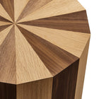 Modway Twirl Two-Toned Wood Veneer Side Table - Oak Walnut-7