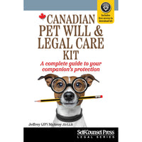 Self-Counsel Press Canadian Pet Will & Legal Care Kit [Digital Download]-Jeffrey (J.P.) McAvoy JD/LLB practices corporate and commercial law and works with financial, insurance, and accounting advisers to provide tax, trust and estate planning advice to entrepreneurial clients and professionals, including those who care deeply for their pets and want the best for them. McAvoy is also a best-selling author and host of the top-rated podcast The Millionaire’s Lawyer.