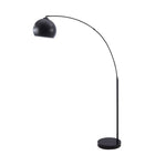 Monarch Specialties 9634 74"H Floor Lamp - Black Metal/Contemporary-This 74"H arc floor lamp features a sleek black metal finish and a graceful silhouette that complements modern decor, adding a polished, contemporary touch to living rooms, bedrooms, or office spaces