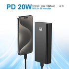 MyBat Pro 20000mAh 20W Power Bank - Black-Smart chip auto-detects device for optimized charging