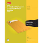 Staples Heavyweight Catalogue Envelopes with QuickStrip Flap - 12" x 15-1/2" - Kraft Brown - 50 Pack-Extra large envelope designed for mailing and shipping stacks of legal-sized documents, heavy-duty paperwork, presentation materials, folders or catalogues