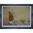 Frameworth Sam Toft Ernest Doris Horis and Stripes - Framed Art Print - 34" W x 28" H-Premium reproduction of Ernest Doris Horis and Stripes by Sam Toft on quality paper