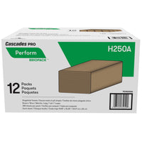 Cascades Pro Perform Briopack Singlefold Hand Towel - 1-Ply - Brown - 250 sheets - 12 pack-Ideal for e-commerce market and SMB