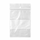 KL Rubber Resealable Polyethylene Bag With White Id Block & Hang Hole - 2 Mil - 3" x 5” - 1000 Pack-Offset lip design with durable zipper for easy opening and secure closure