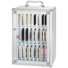 Kore Design 24-Slot Cell Phone Storage Wall Mount Aluminum Lock Box-Quick Access: Transparent door design allows students and teachers to locate items at a glance.
