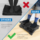 Mount-It! Dual Pedal Ergonomic Footrest - Black-Massage surface targets pressure points on the feet and reduces fatigue