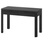 Hudson&Canal Lonsdale 48'' Desk - Black Grain-Top weight capacity is 40 lbs, each drawer can hold 15 lbs