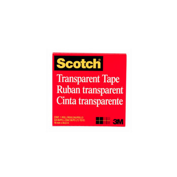 Cinta Adhesiva Scotch Crystal Transparente 19 Mm X 7.5 M - Rollo De Cinta Universal Para Papel Y Embalaje