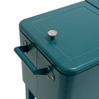 Permasteel 80 Quart Patio Cooler with Removeable Basin - Teal-Two Handles for Easy Movement