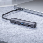 BlueDiamond Slim 4 in 1 USB-C Hub - 100 W PD-Lifetime Limited Manufacturer Warranty