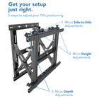 Mount-It! MI-367 Wall Mount for Video Wall, Display, TV, Digital Signage Display, Menu Board - Horizontal-Package includes wall mount, installation hardware, easy-to-follow installation instructions