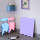 Homy Casa Kid's 3-Piece Table & Chairs Set-Ergonomic & Kid-Friendly - Comfortably designed for children, offering supportive seating that promotes good posture.