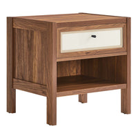 Modway Capri Wood Grain Nightstand - Walnut-Wood Grain Laminate