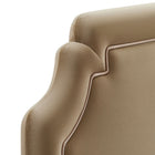 Modway Magnolia Stain-Resistant Performance Velvet Twin Size Headboard - Taupe/Almond-7