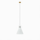 Modway Starlight 1-Light Pendant Light - White/Satin Brass-Modern 1-Light Pendant