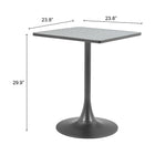 Zuo Spot Bistro Table - Grey/Black-6