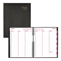 Brownline 2026 CoilPro Weekly Planner Hard Cover with Twin-Wire Binding - 11" x 8-1/2" - Black - English-12-Month: January 2026 to December 2026