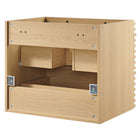 Modway Render 24" Wall-Mount Bathroom Vanity Cabinet - Oak-8