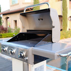 Kenmore 3 Burner Pedestal Gas Grill - Pearl-Secondary Cooking Area: 144.2 square inches.