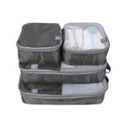 Travelon Soft Packing Organizers - Charcoal - Set of 4-Mesh top panel provides visibility and is breathable