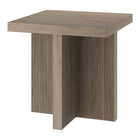Hudson&Canal Boden 22"W Square Side Table - Antiqued Grey Oak-Tabletop features a weight capacity of 50 lbs