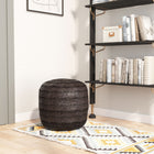 Zuo Lillian Ottoman - Black-Furniture Colour: Black