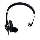 Spracht Over-the-Head Monaural Headset-Soft and comfortable leatherette covered ear cushions and headband.