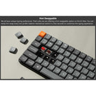 Keychron K3 Max RGB Low Profile Wireless Mechanical Keyboard - Brown Switch - 75% Layout - Carbon Black-Enhanced Stabilizers: Integrated PCB-mounted screw-in stabilizers ensure a smoother typing experience with reduced wobbliness on large keys, offering enhanced stability and precision.